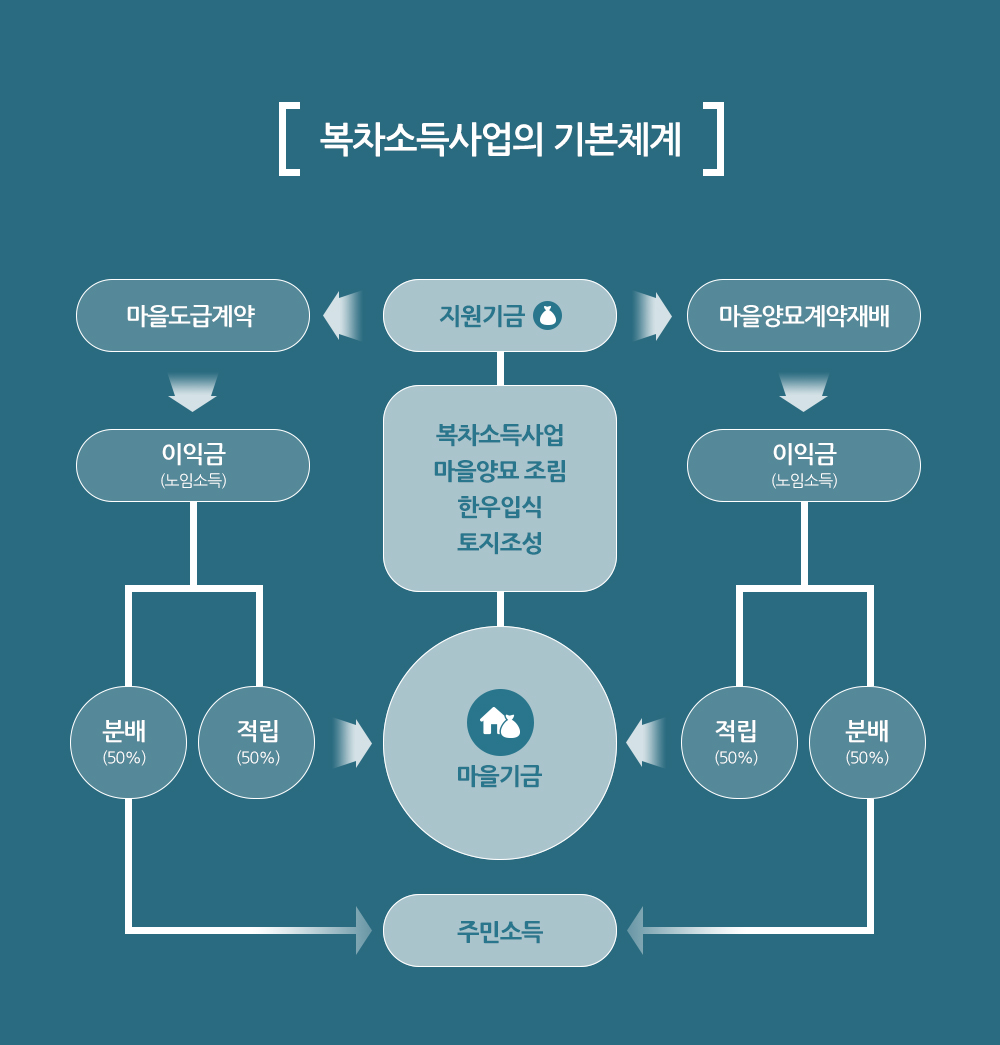 복차소득사업의 기본체계 복차소득사업의 기본체계